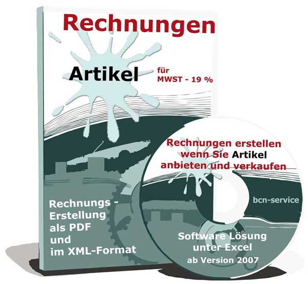 Rechnungen für Artikel mit 19% MWST
